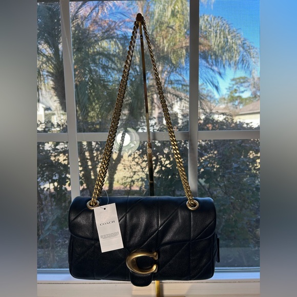 NWT🌷COACH Quilted Leather Tabby 26 with Gold Hardware Shoulder Cross Body Bag - Picture 2 of 16